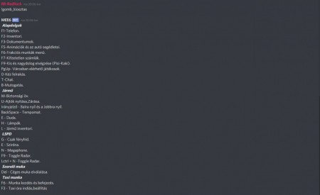 A !gomb_kiosztas parancs amivel elő hozza nektek mit mivel értek el a szerveren!